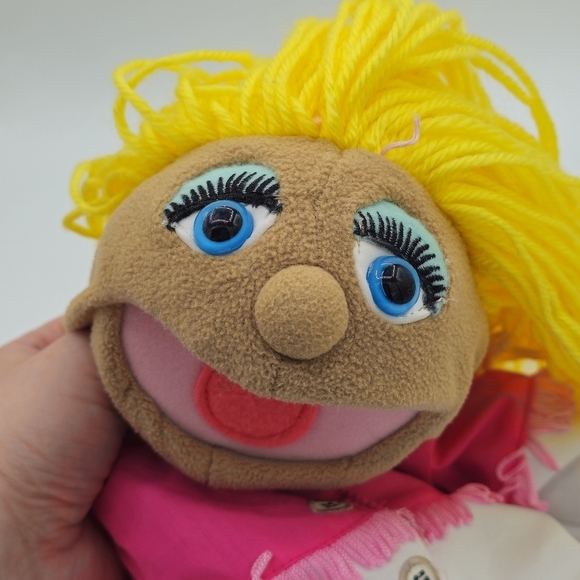 Melissa & Doug Cowgirl Pink White Yellow Puppet - Picture 3 of 7